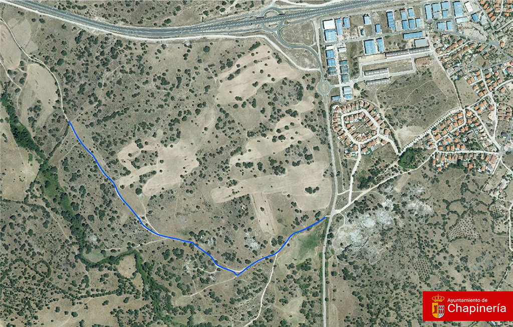 Mapa Camino de las Casas, Chapinería.